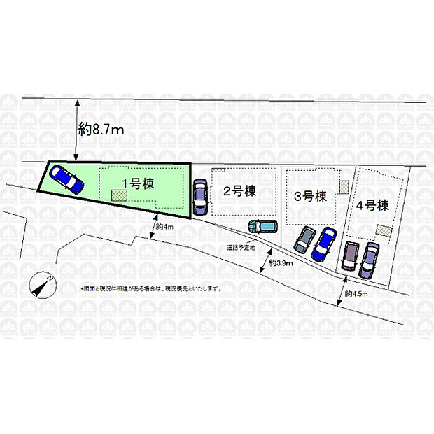 実測図ではございません
