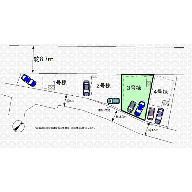 実測図ではございません