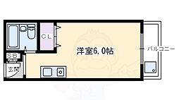 ル・松尾 3階ワンルームの間取り