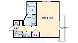 YAMASHO23 5階1Kの間取り