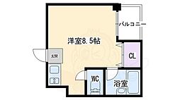 ハイムエルベ 3階1Kの間取り