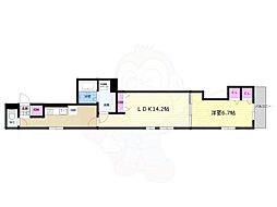 Star T 2階1LDKの間取り