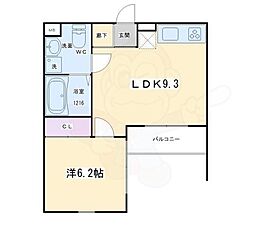 Ｄｅｌｐｈｉ(デルフィ） 1階1LDKの間取り