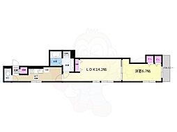 Star T 1階1LDKの間取り