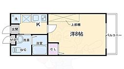 フラッティケイ 1Kの間取図画像