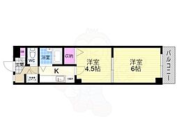 プライムシティ西陣 2Kの間取図画像