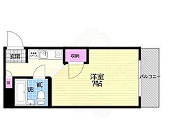サンシャインビルディング 1Kの間取図画像