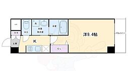 エスカーサ京都西陣 1Kの間取図画像