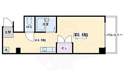 グランドソレーユ 1Kの間取図画像