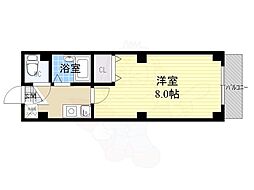サムティ上堀川 1Kの間取図画像