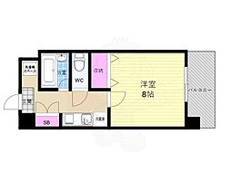 プラネシア星の子京都御所 1Kの間取図画像