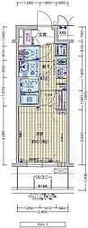 プレサンスTHEKYOTO粋都 1Kの間取図画像