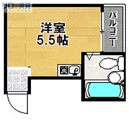 プレアール下新庄2 ワンルームの間取図画像