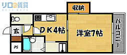 メゾンミヤ 1DKの間取図画像