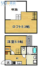 LeOlive 1Kの間取図画像