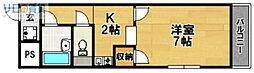 アレックス23 1Kの間取図画像