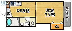 シャトーフェリーチェ 1DKの間取図画像