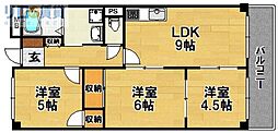 久光マンション 3LDKの間取図画像