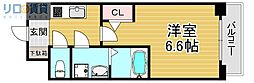 S-RESIDENCE上新庄beat 1Kの間取図画像
