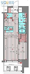 プレサンスNEO上新庄PRIMECRUIS 1LDKの間取図画像