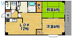 アミジックマンション 2LDKの間取図画像