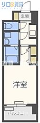 アドバンス新大阪5 1Kの間取図画像