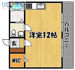 ミスター上新庄 ワンルームの間取図画像