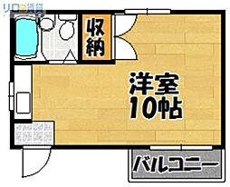 グランドハイツ小松 ワンルームの間取図画像