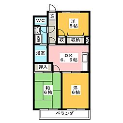 三高・サンマグノリア 4階3DKの間取り