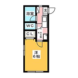 間取図画像 1K