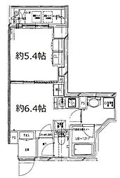 S-FORT中板橋 1DKの間取図画像
