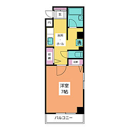 エクセレンス志村 1Kの間取図画像