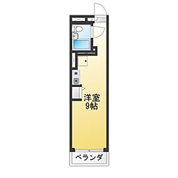 ライオンズマンションときわ台第2 ワンルームの間取図画像