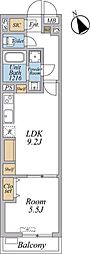 リブリ・西台 1LDKの間取図画像