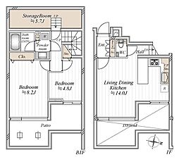 間取図画像 2LDK