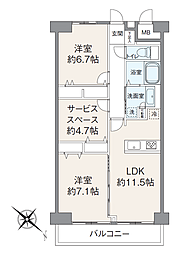 間取図画像 2SLDK