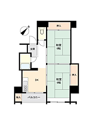 間取図画像 2DK