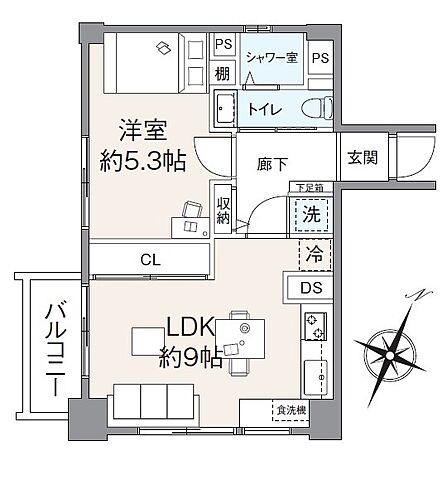 間取り ニュー浜町ダイヤマンション 3階/-