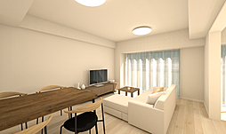 ヴェルレージュ西葛西ビューパーク 2SLDKのリビング/ダイニング