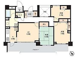 間取図画像 3LDK