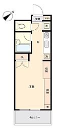 グレイス弐番館 ワンルームの間取り