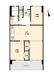 間取図画像 2LDK