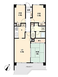 間取図画像 3LDK