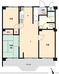 のんびれっじ河口湖Ｄ棟 3LDKの間取り