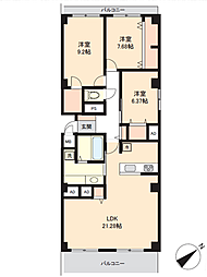 間取図画像 3LDK