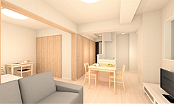 草加マンション 2LDKのリビング/ダイニング