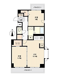 ノーブルハウス関町 2LDKの間取図画像