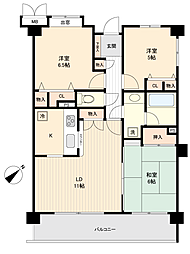グランベル湘南八景 3LDKの間取図画像