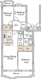 間取図画像 3LDK