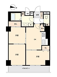 ダイアパレス北高崎ステーションサイド 3DKの間取図画像